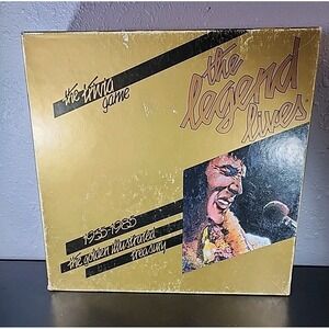 Elvis Presley Trivia Game, The Legend Lives 1935-1985 Golden Illustrated Vintage